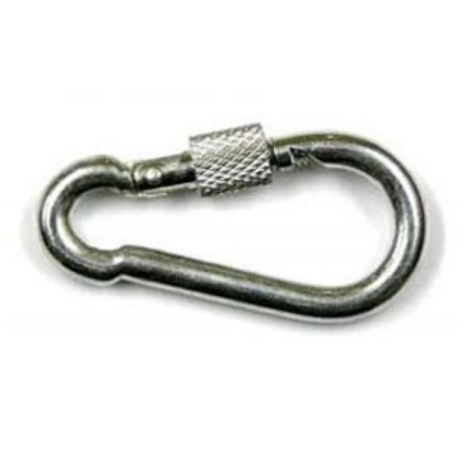 _5х50 Карабин с фиксатором оцинк (20шт/40)DIN5299D